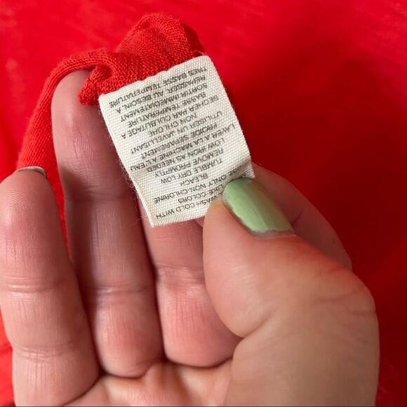 Pure & Good Anthropologie Sheer Burnout Lightweight Long Sleeve Layering Tee, S - Picture 11 of 12